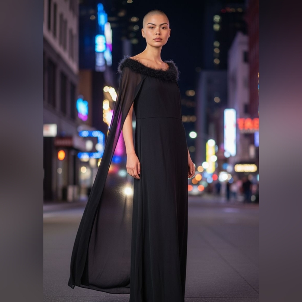 Elegant Black Evening Gown